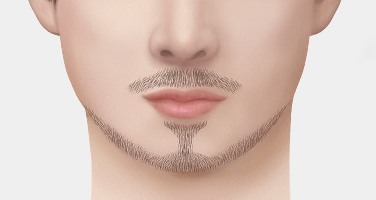 힙스터 스타일로 수염이식한 넓고 둥근 얼굴의 남자의 사진