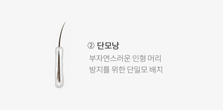 헤어라인 이식 영역 내에 구조적 모낭을 배치에 자연스러운 헤어라인 완성
